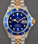 Submariner 2-Tone with Blue Bezel on Jubilee Bracelet with Blue Dial