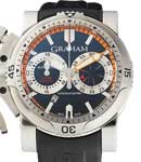 Chronofighter Diver Turbo Automatic in Steel on Black Rubber Strap with Black Dial