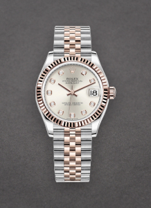 Rolex Unworn 278271SDJ Midsize Datejust 31mm in Steel with Rose Gold Fluted Bezel 278271SDJ