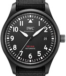 Pilots 41mm Top Gun in Black Ceramic on Black Nato Fabric Strap with Black Dial