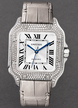 Cartier Santos 100 Medium Size - White Gold