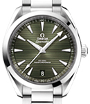 Seamaster Aqua terra 150M Master Chronometer 41mm Automatic in Steel On Steel Bracelet with Green Index Dial