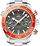 Seamaster Planet Ocean 45mm in Steel on Steel Bracelet with Grey dial