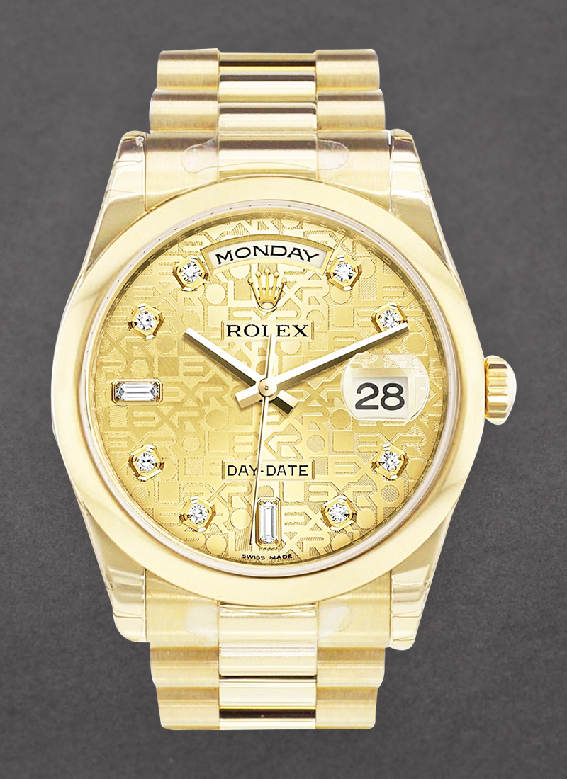 Pre-Owned Rolex President 36mm in Yellow Gold with Domed Bezel