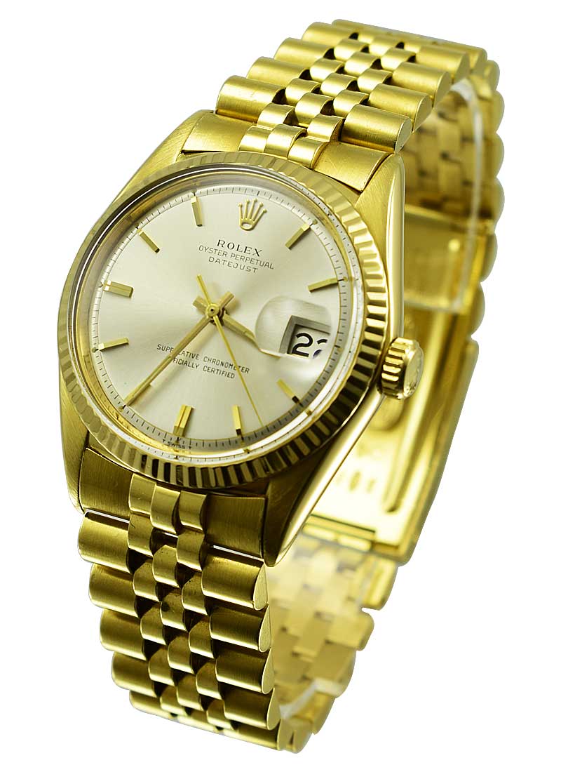 Rolex Datejust Yellow Gold 1601 Silver Dial