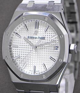 Royal Oak 41mm in Steel on Steel Bracelet with Silver Dial