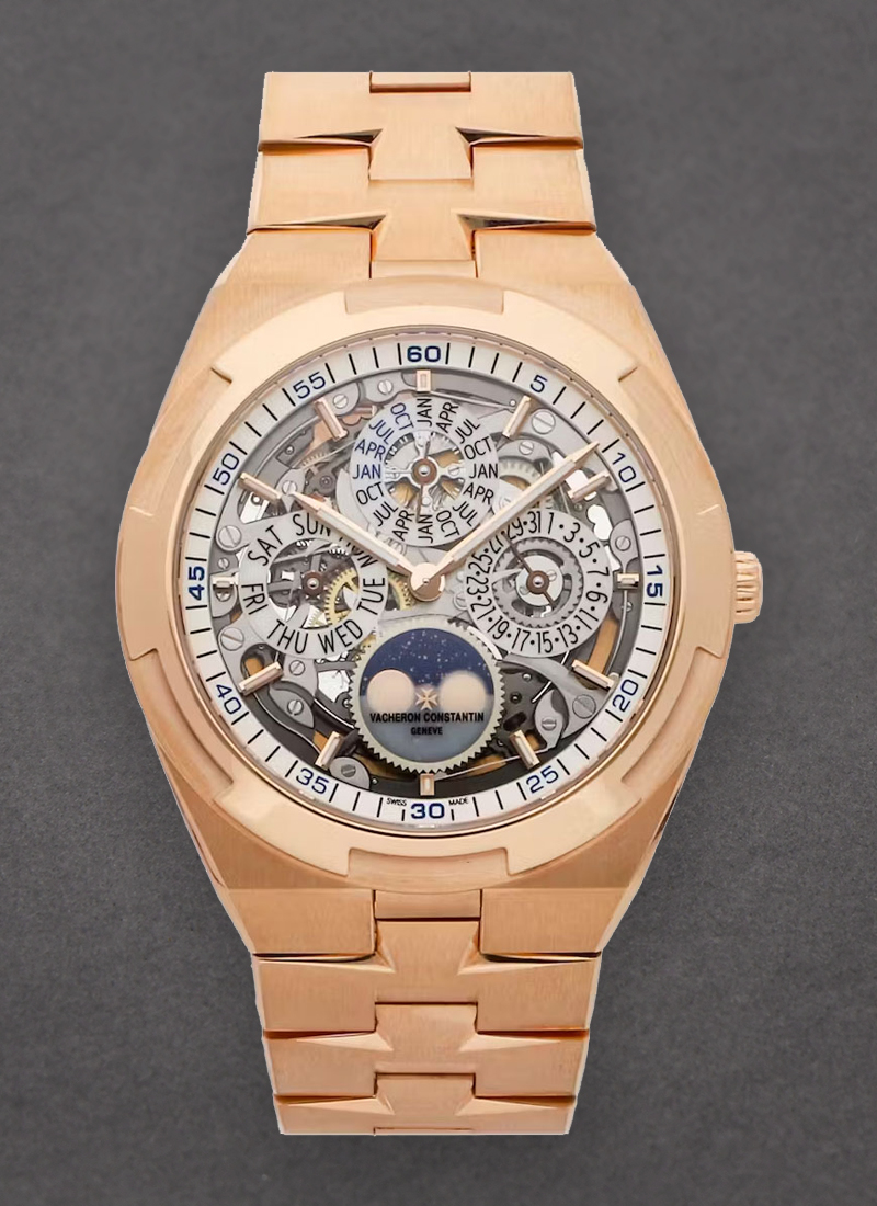 Vacheron Constantin Overseas Ultra Thin Perpetual Calendar on Rose Gold Bracelet