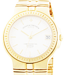 Phidas Chronometre 35mm in Yellow Gold on Yellow Gold Bracelet with Silver Dial