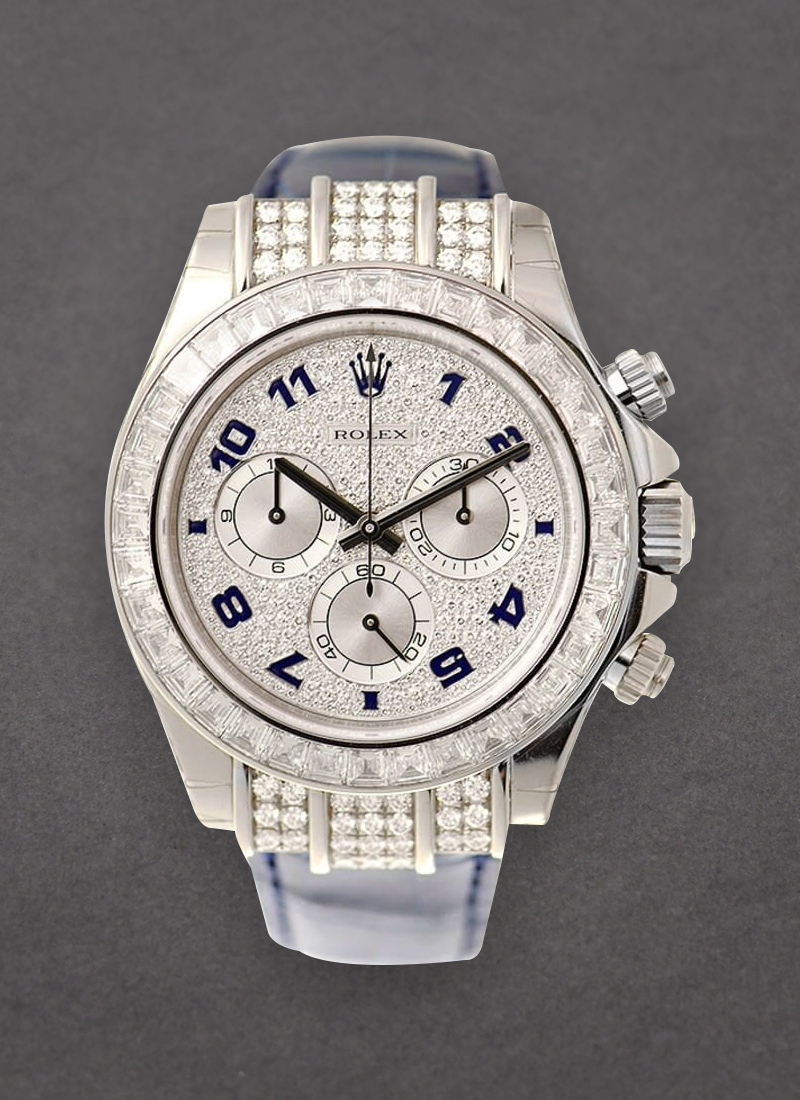 Pre-Owned Rolex Daytona 40mm in White Gold with Diamond Bezel