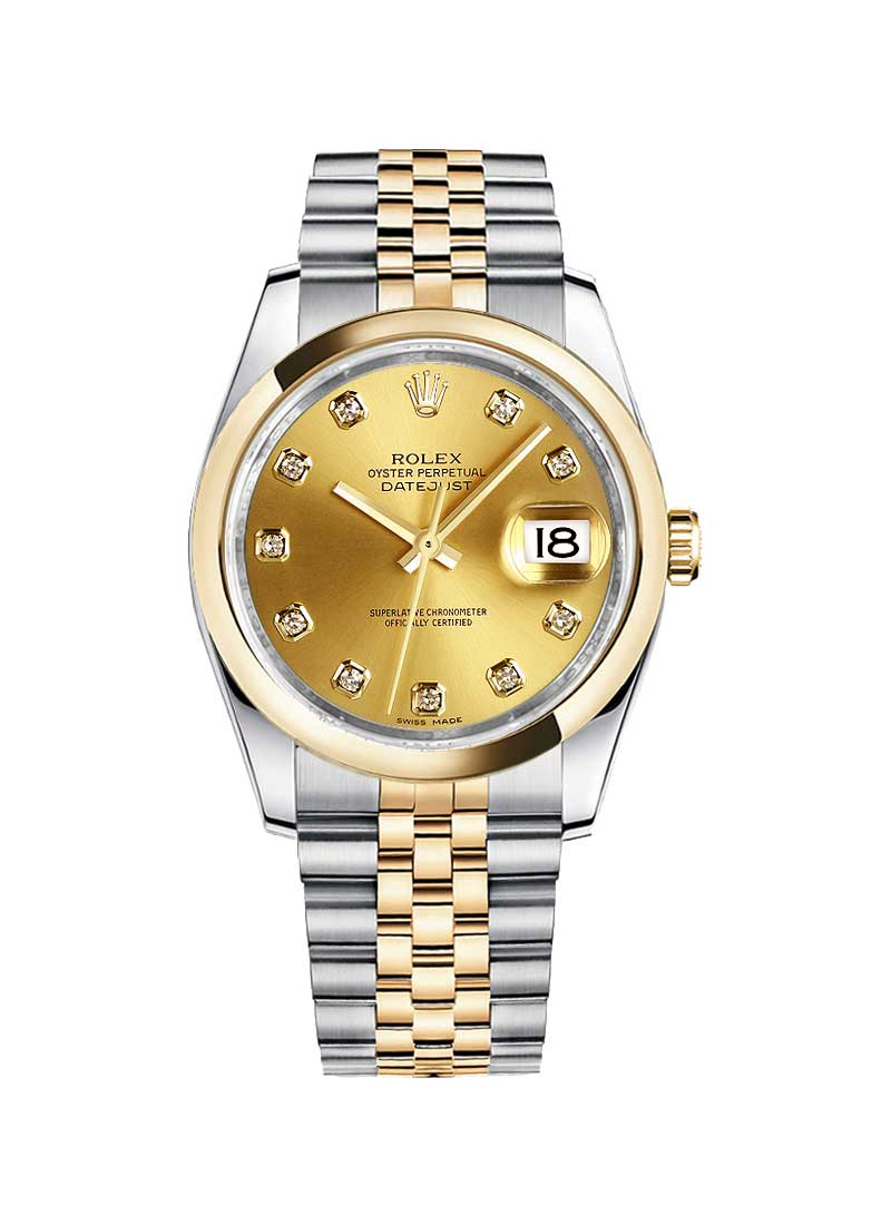 Pre-Owned Rolex Datejust 2-Tone 36mm Men's with Domed Bezel