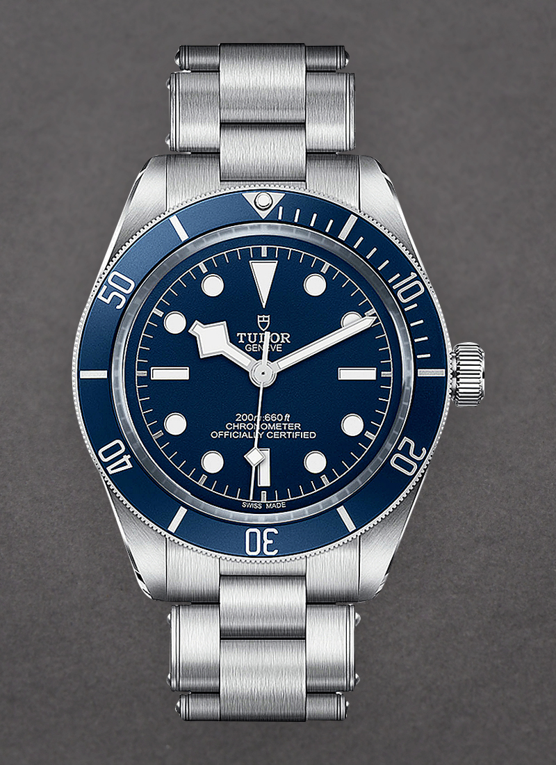 Tudor Heritage Black Bay in Steel with Blue Bezel