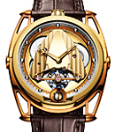 DB 28 with Ball Moonphase in Yellow Gold & Titanium on Brown Crocodile Leather Strap with Openworked YG/TT Dial