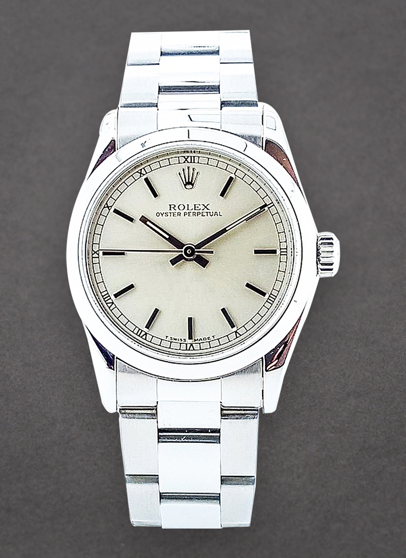 Pre-Owned Rolex Oyster Perpetual No Date in Steel with Domed Bezel