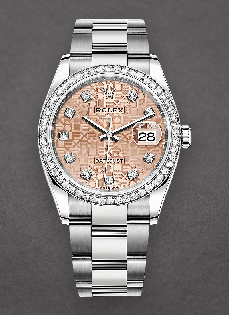 Rolex Unworn Datejust 36mm in Steel with Diamond Bezel