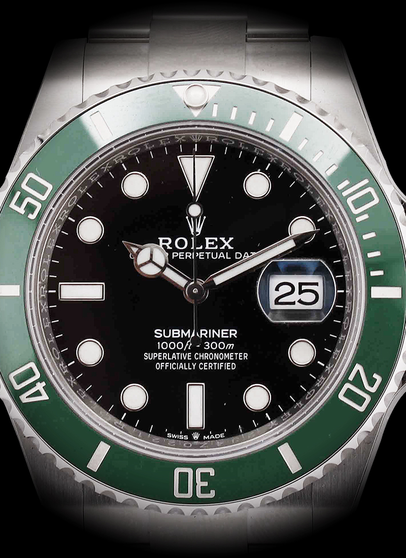 Rolex 2023 UNWORN Kermit Green Bezel 126610LV Submariner Date