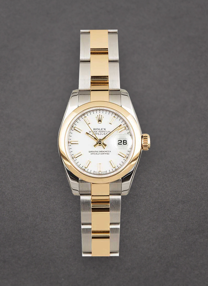 Pre-Owned Rolex Lady 26mm Datejust in Steel with Yellow Gold Domed Bezel