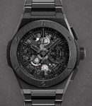 Big Bang Integral 42mm in Black Ceramic - L.E. of 500 on Black Ceramic Bracelet with Black Skeleton Dial