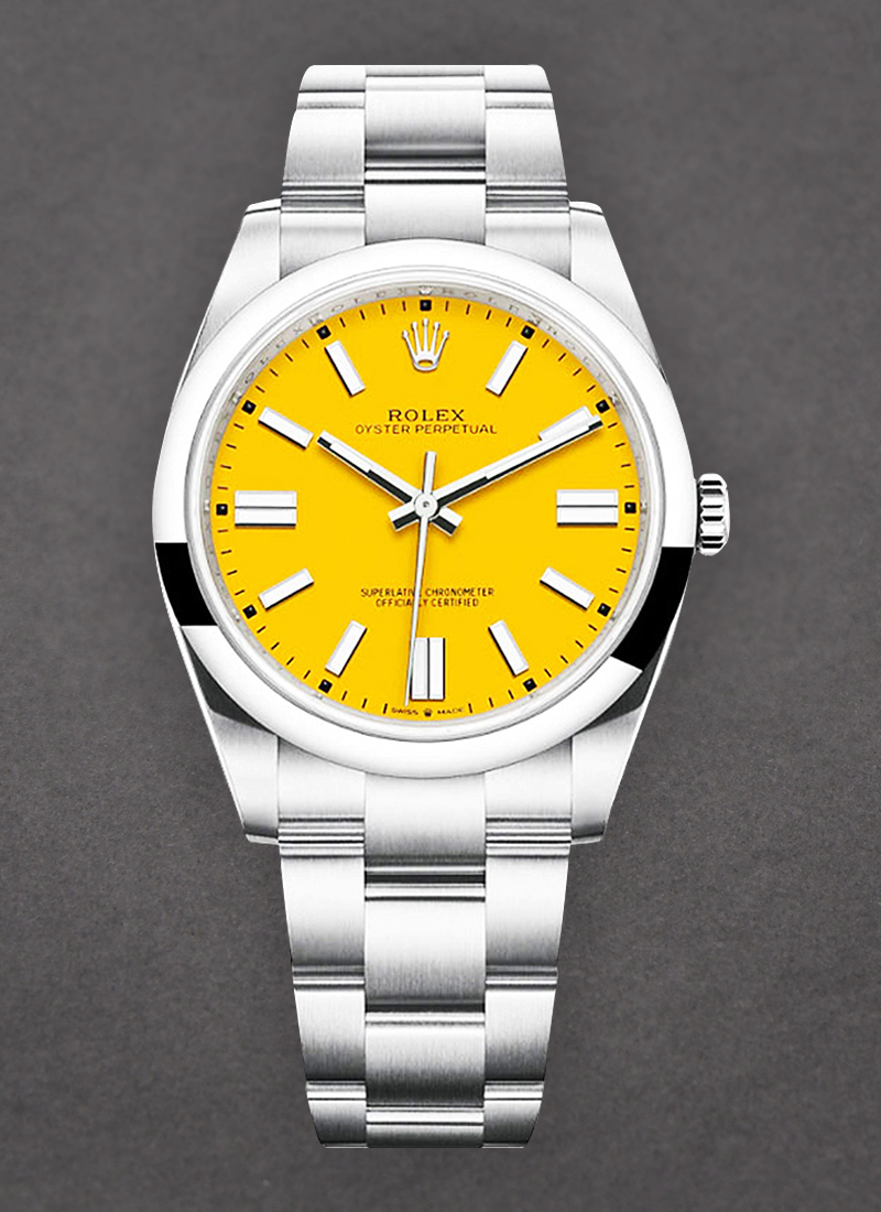 Rolex Unworn Oyster Perpetual 41mm in Steel with Smooth Bezel