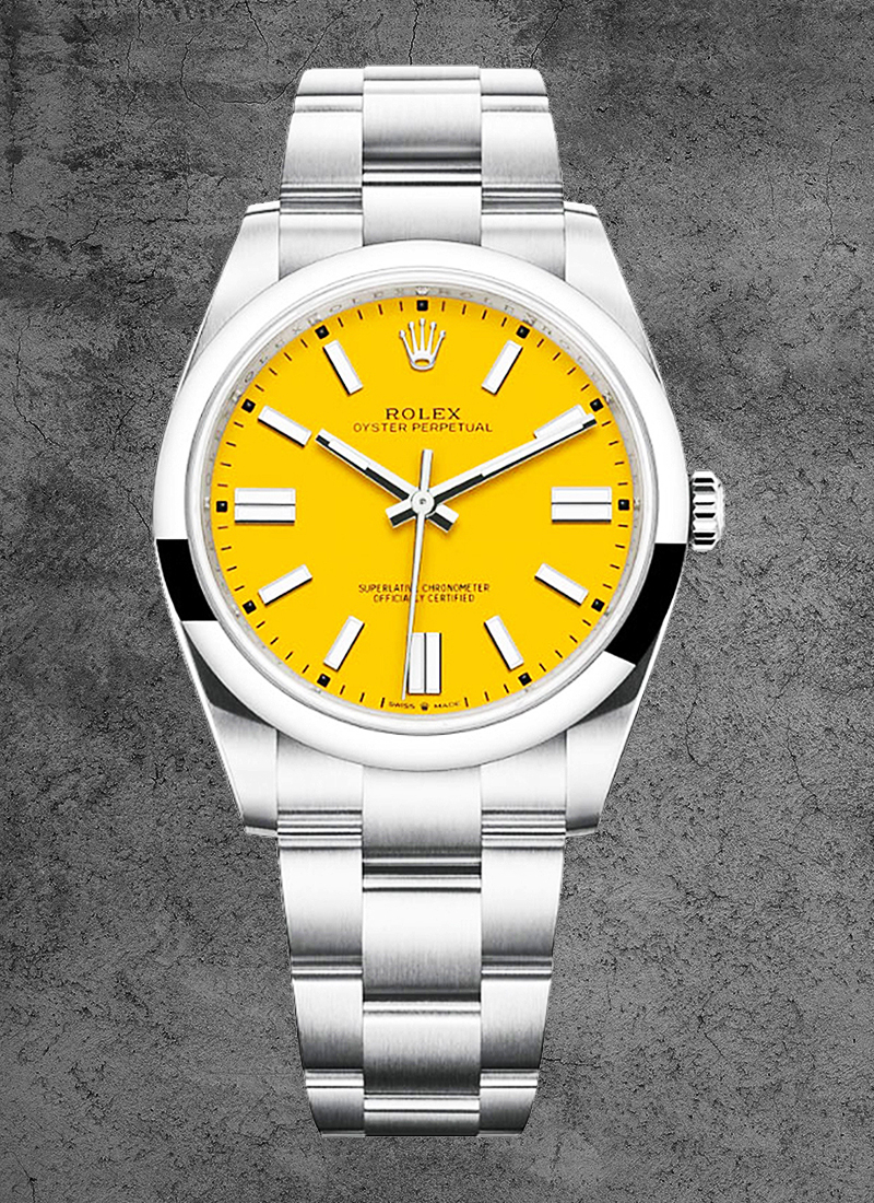 Rolex Unworn Oyster Perpetual 41mm in Steel with Smooth Bezel