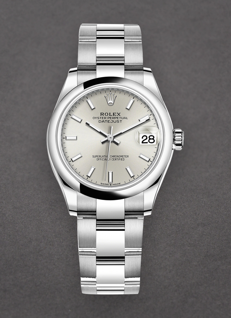 Rolex Unworn Mid Size Datejust 31mm in Steel with Domed Bezel