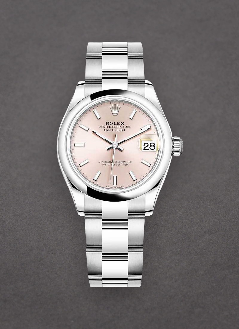 Rolex Unworn Mid Size Datejust 31mm in Steel with Domed Bezel