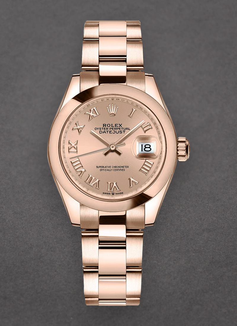 Rolex Unworn Datejust 31mm in Rose Gold with Domed Bezel