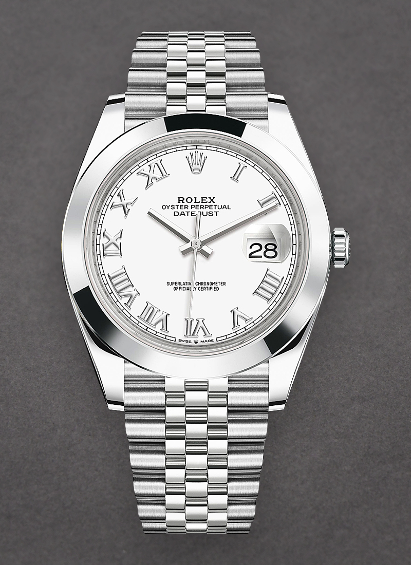 Pre-Owned Rolex Datejust 41mm in Steel with Smooth Bezel