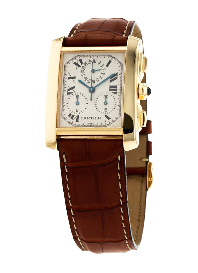 Cartier Tank Francaise Chronograph in Yellow Gold