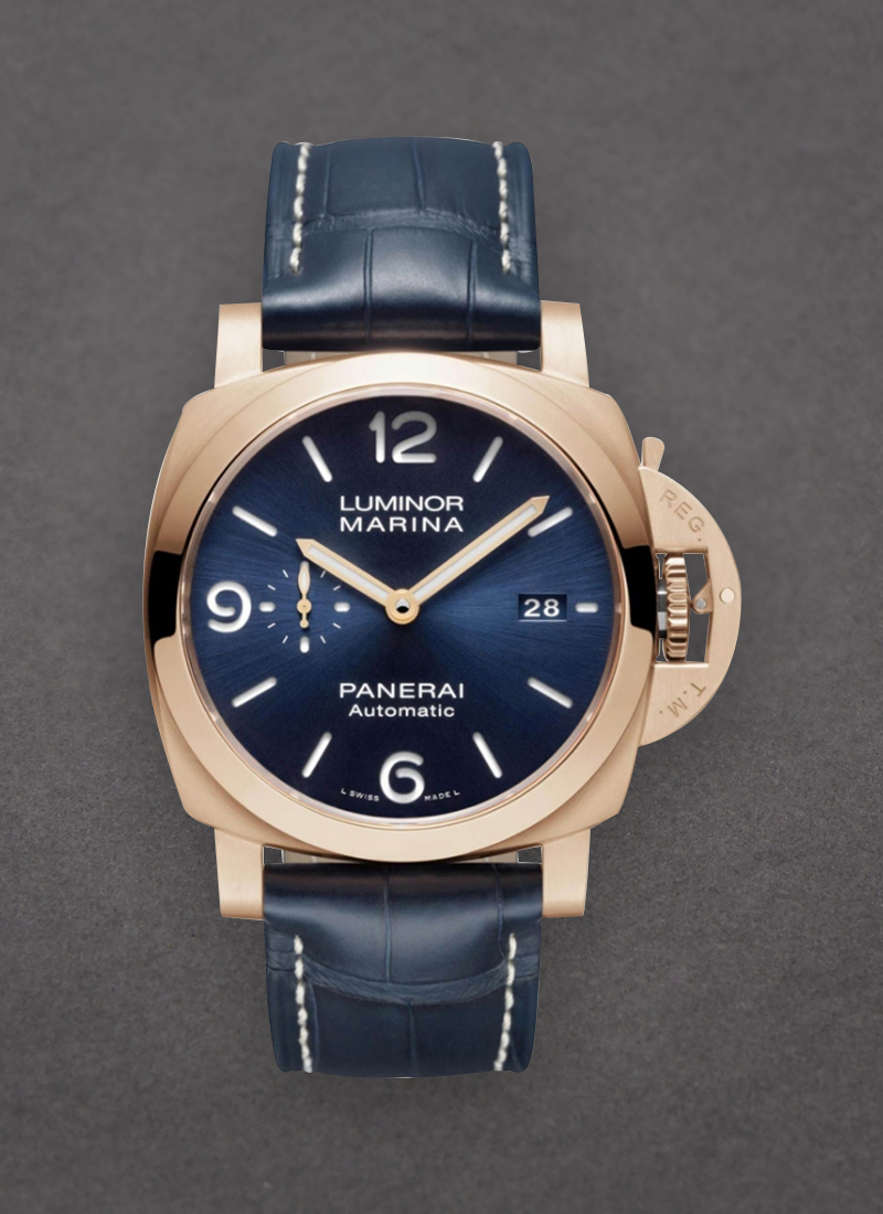 Panerai PAM 01112 Luminor Marina Goldtech Sole in Rose-Gold