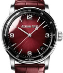 Code 11.59 Automatic in White Gold on Burgundy Crocodile Leather Strap with Burgundy Dial