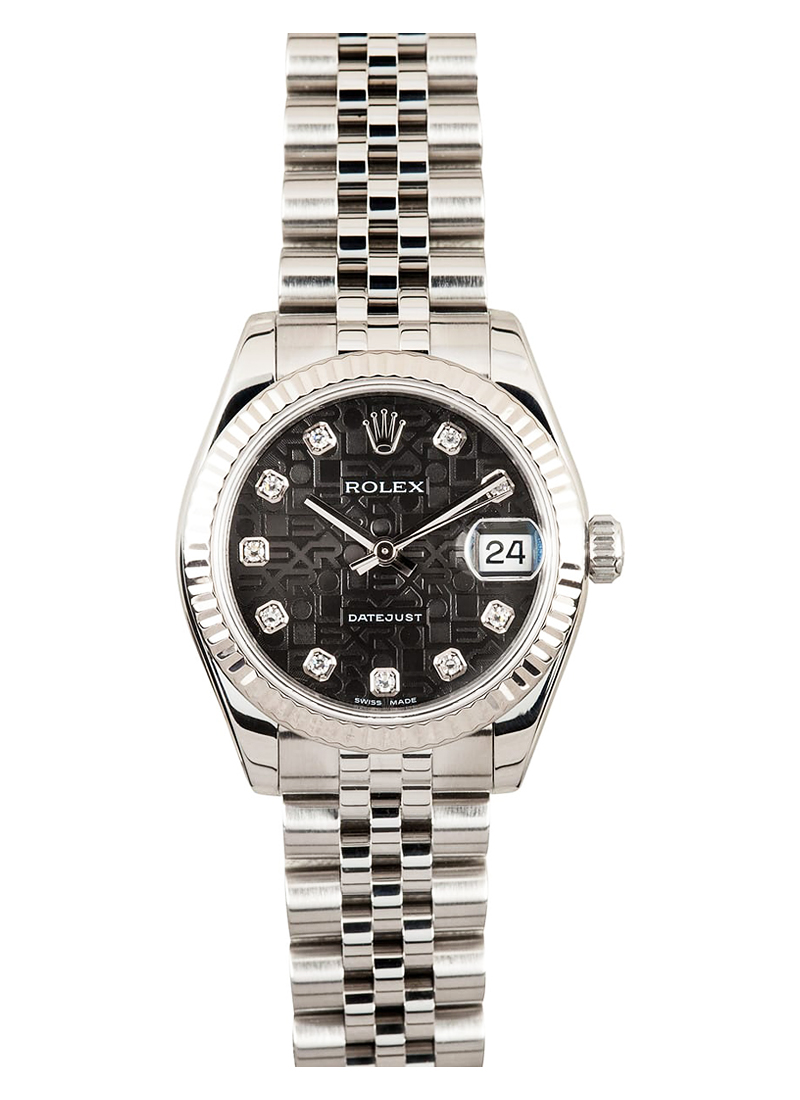 Pre-Owned Rolex MidSize DateJust in Steel with Fluted Bezel