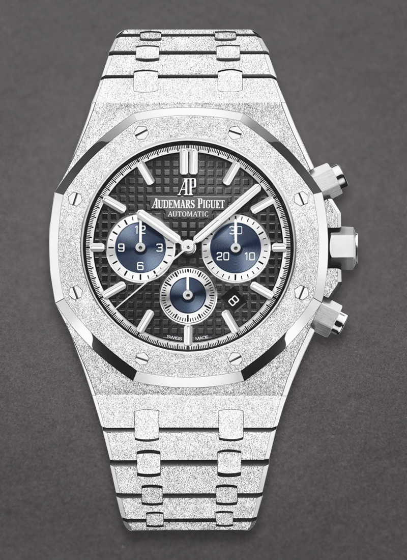 Audemars Piguet Royal Oak Chronograph 41mm in Frosted White Gold