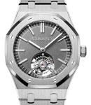 Royal Oak Flying Tourbillon 41mm in Titanium on Titanium Bracelet with Grey Dial