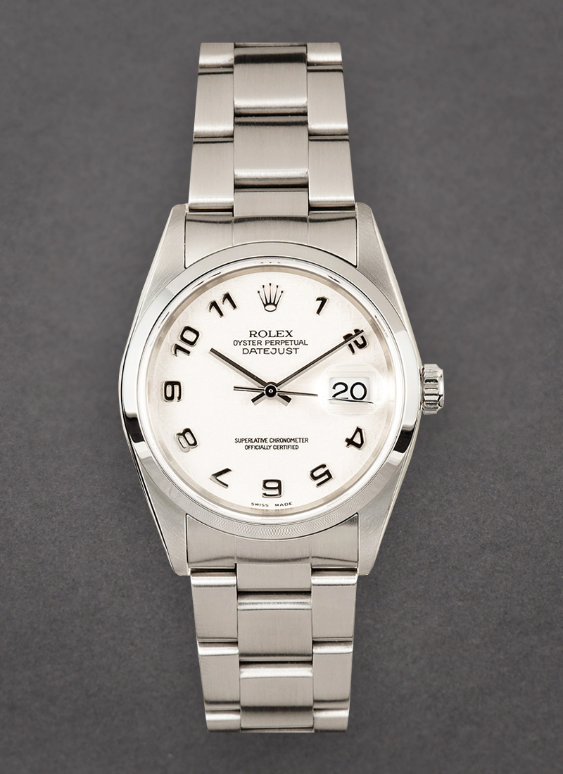 Pre-Owned Rolex Datejust 36mm in Steel with Smooth Bezel