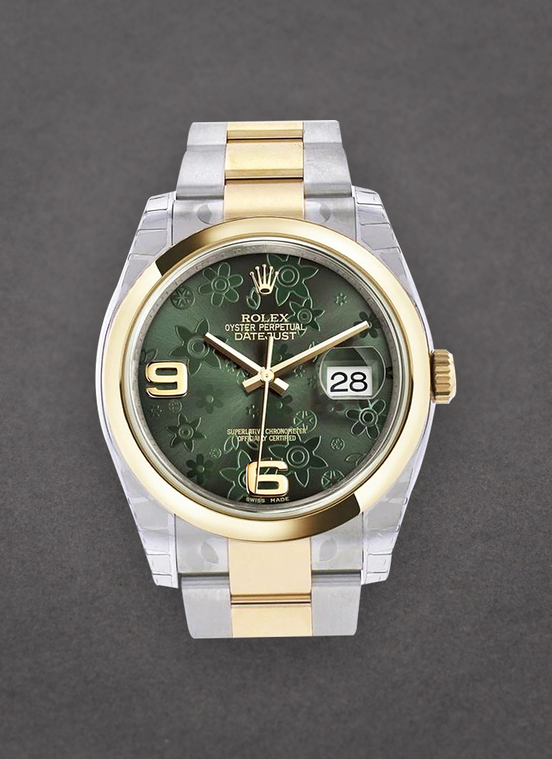 Pre-Owned Rolex Datejust 36mm in Steel with Yellow Gold Smooth Bezel