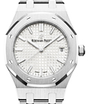 Royal Oak Automatic Small 34mm in Steel on Steel Bracelet with Silver Dial