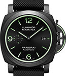 PAM 1118 - Luminor Marina 44mm in Carbotech Titanium on Black Rubber Strap with Black Dial