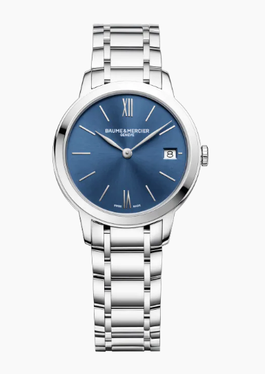 Classima Date 31mm in Steel on Steel Bracelet with Blue Dial