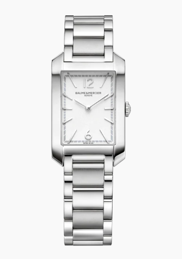 Hampton Quartz 35 x 22mm in Steel on Steel Bracelet with Silver Dial