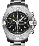 Avenger II Chronograph in Steel on Steel Bracelet with Black Dial