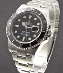 Submariner 41mm Date in Steel with Black Ceramic Bezel on Oyster Bracelet with Black Dial