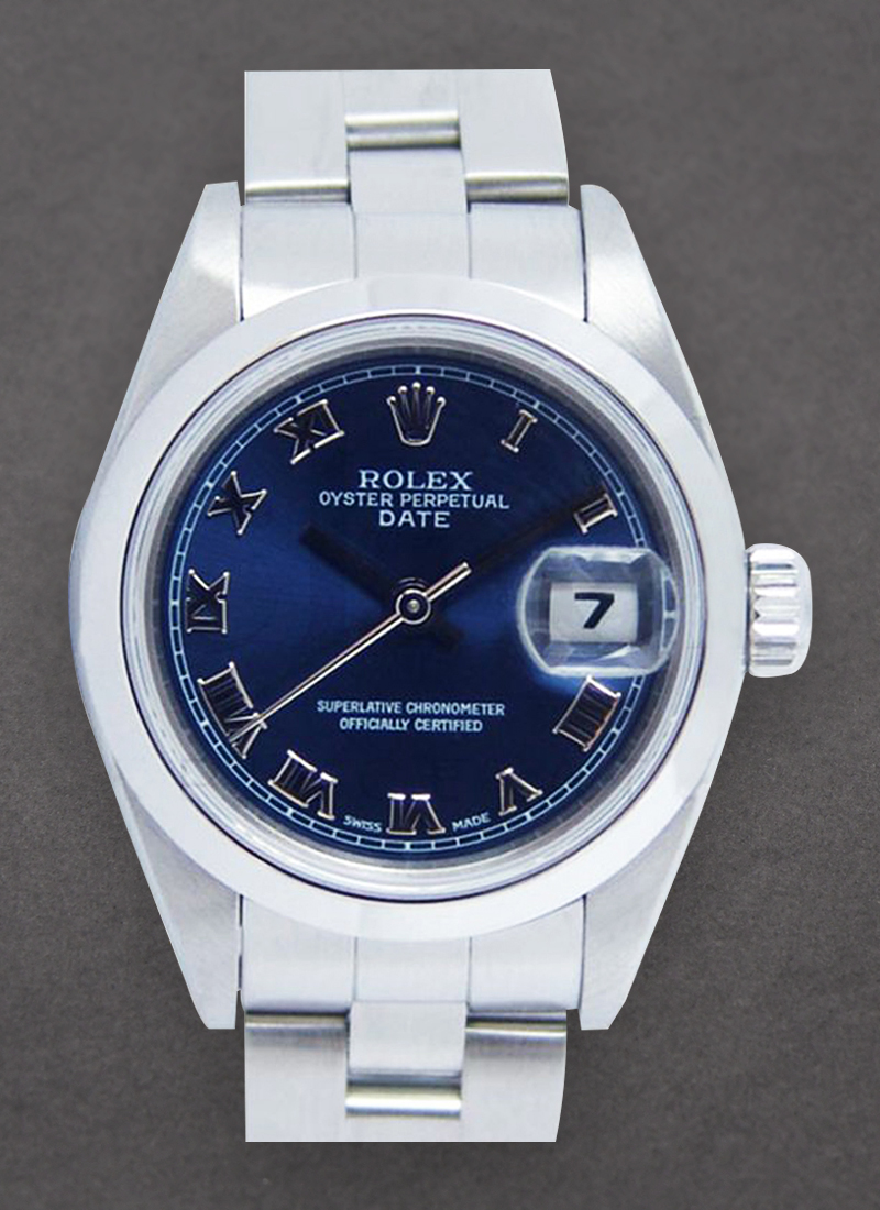 Pre-Owned Rolex Ladies 26mm Date in Steel with Smooth Bezel