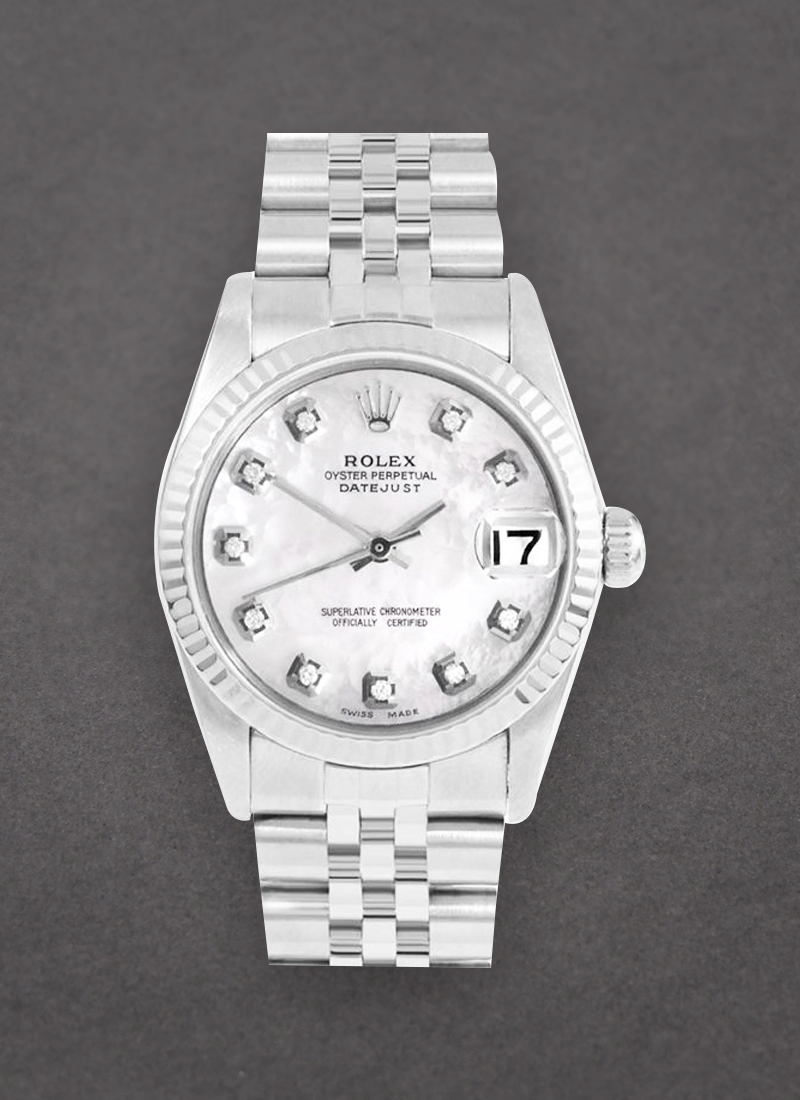 Pre-Owned Rolex Datejust 31mm in Steel with Fluted Bezel