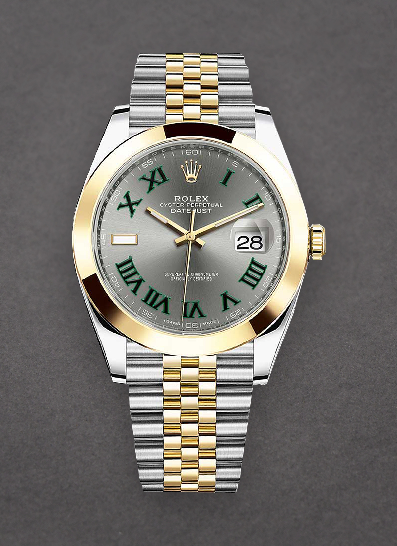 Pre-Owned Rolex Datejust II 41mm in Steel with Yellow Gold Smooth Bezel