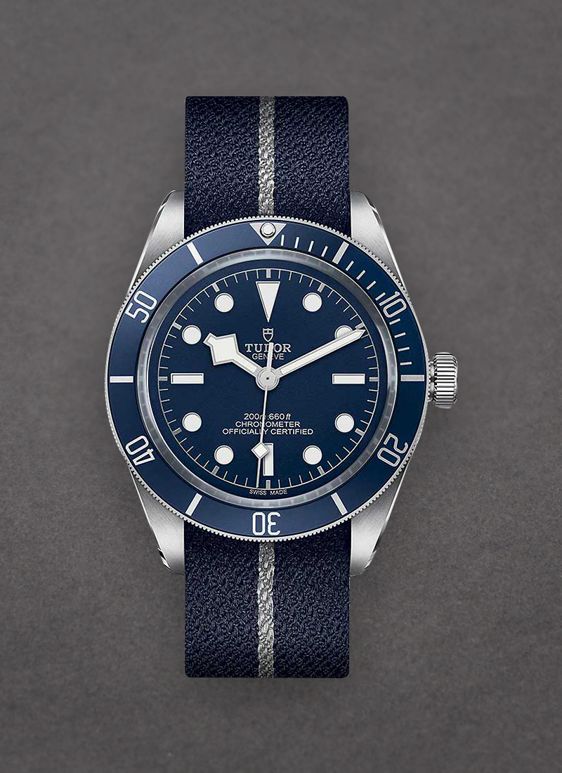 Tudor Heritage Black Bay in Steel with Blue Bezel