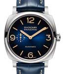 PAM 1078 - Radiomir 45mm in Titanium on Blue Crocodile Leather Strap with Blue Dial