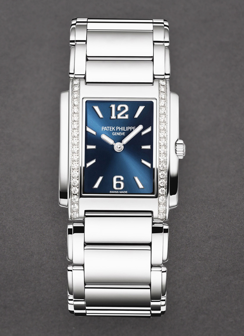 Patek Philippe Twenty-4 Quartz in Steel with Diamond Bezel