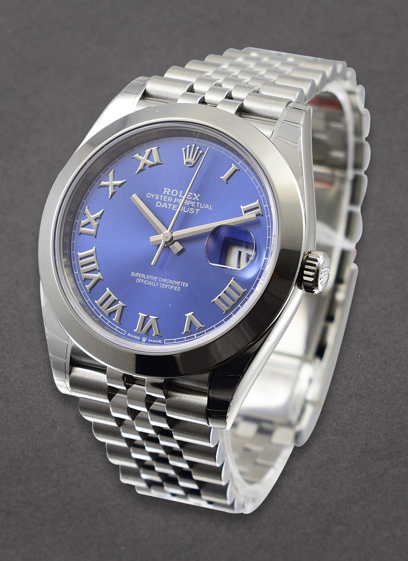 Pre-Owned Rolex Datejust 41mm in Steel with Smooth Bezel