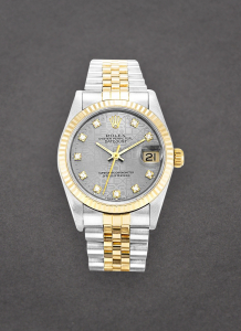 Pre-Owned Rolex 68273 Mid Size 31mm Datejust in Steel with Yellow Gold Fluted Bezel 68273