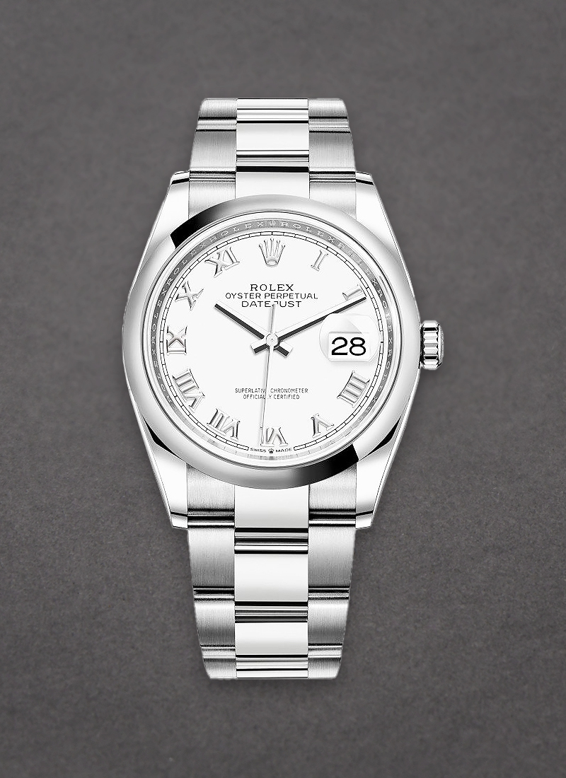 Pre-Owned Rolex Datejust 36mm in Steel with Domed Bezel